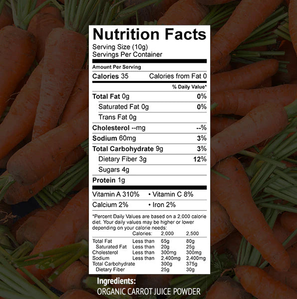 Vision Health-Carrot Juice Powder